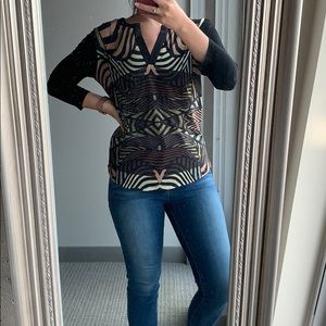 Black printed desigual top!